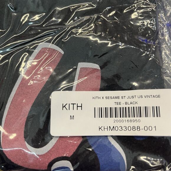 Kith for Sesame Street Just Us Vintage Tee Black PH KHM033088-001 Size M NWT - Picture 4 of 5